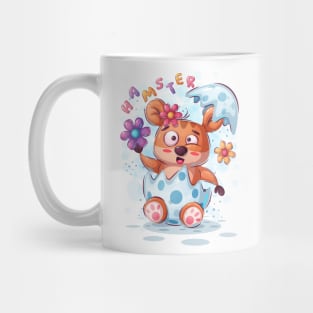 Hamster with flower Mug